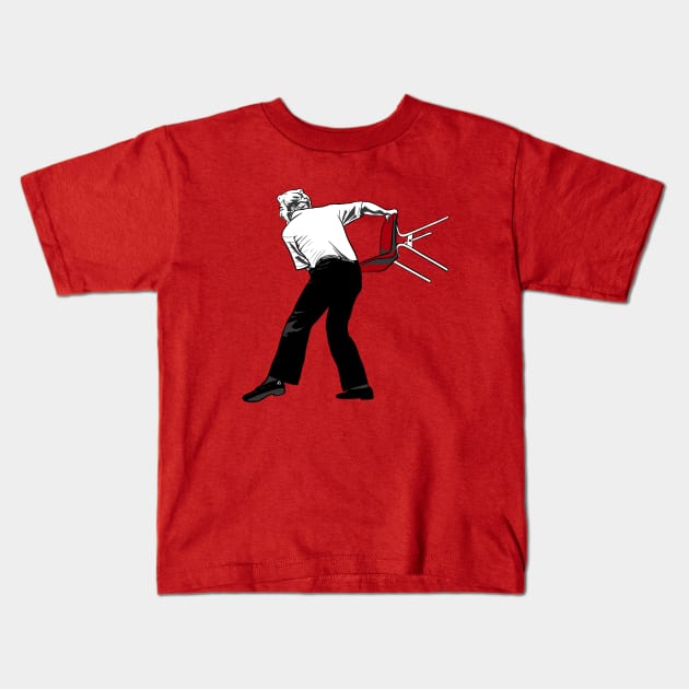 Bobby Knight Kids T-Shirt by vectrus